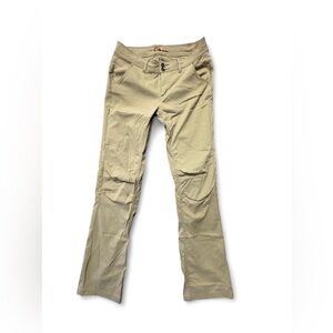 Prana Cargo Belted Tan Straight Fit Pants - Men Size 32 X 34 Long Inseam